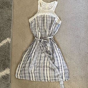 Striped linen dress with lace from Francesca’s